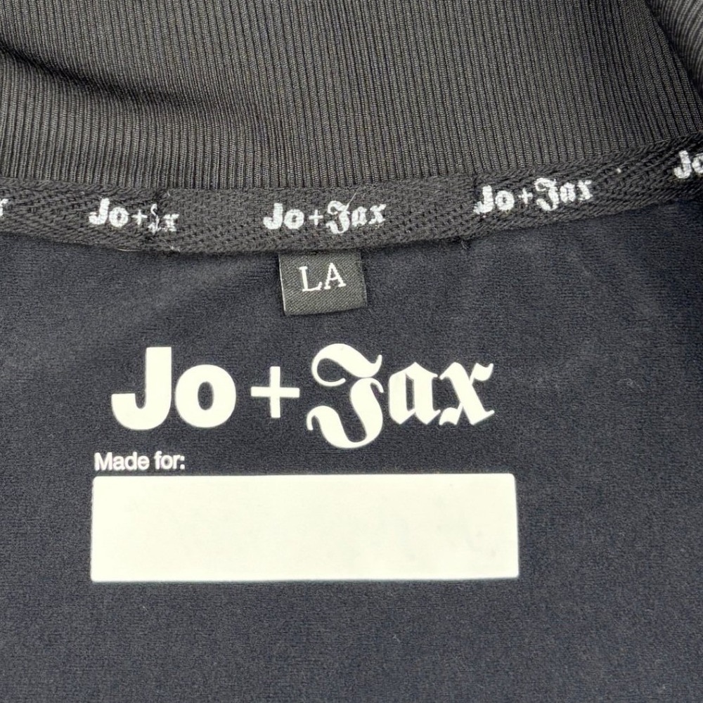 Jo and Jax Ashton Asymmetrical Moto Jacket Womens Large Black Dance Warm Up 12 - Picture 7 of 8
